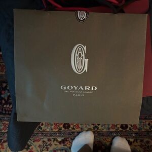 Goyard Brown Shopping Bag with White Logo